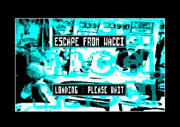 Escape From Wacci (UK) (128K) (1989) (PD) screen shot title